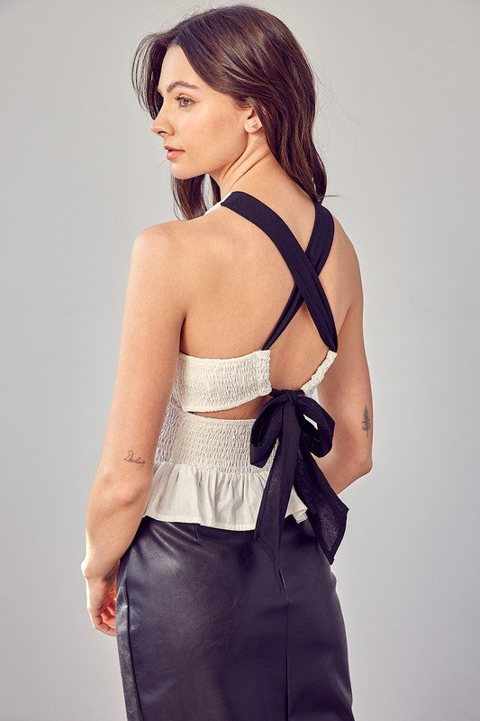 The Gina Criss Cross Back Top