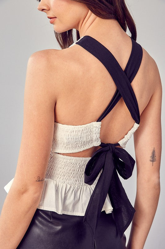 The Gina Criss Cross Back Top