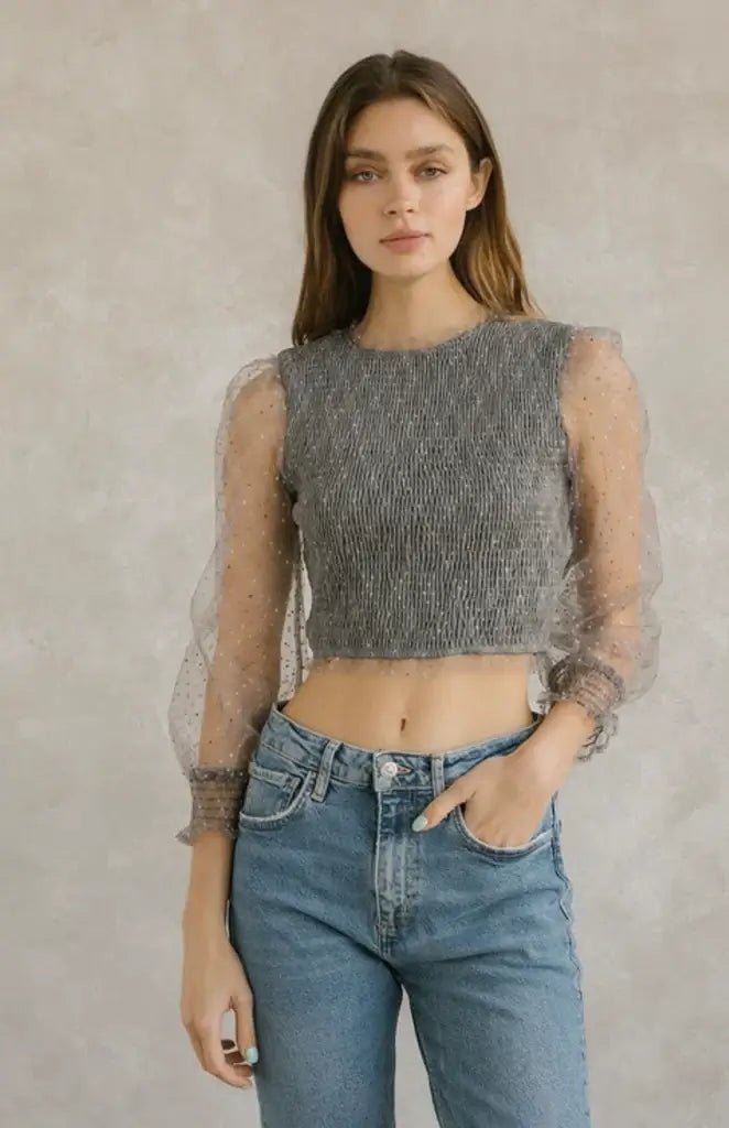 The Annie Sparkle Crop Top